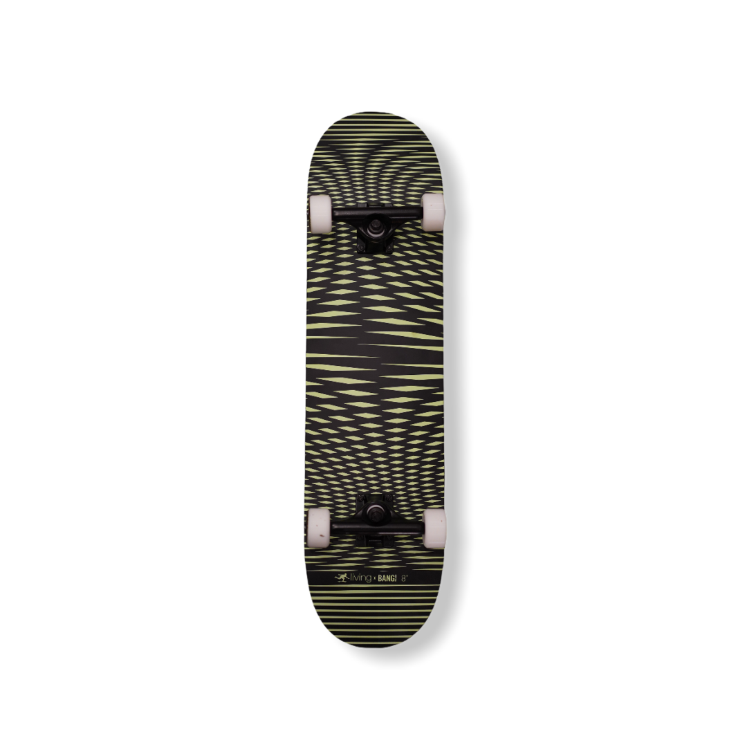 8” Skateboard Complete by longboard living x Bang Boards