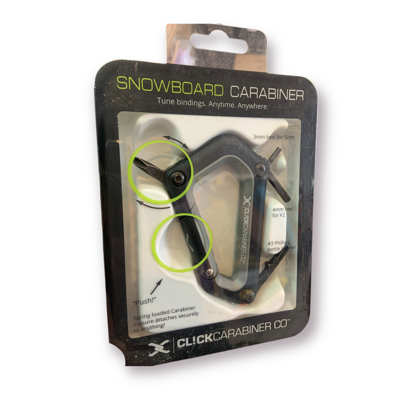 Snowboard Carabiner