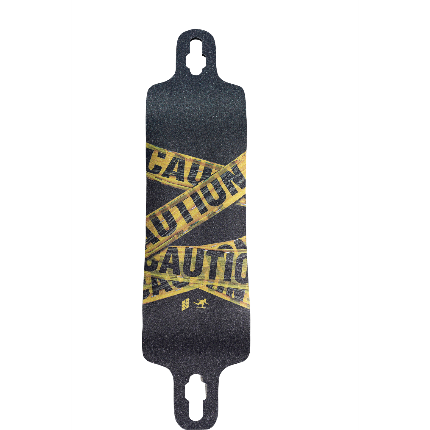 38” Longboard Living Double Drop Deck: Caution Couture edition
