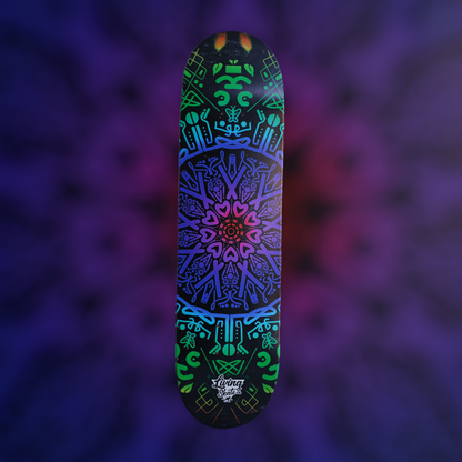 8.25” Living Skate Co. Mandala Skateboard Deck