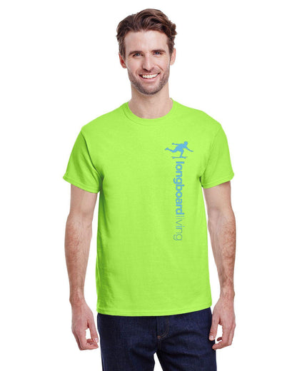 Longboard Living Vertical Logo Shirt - Bright Colour Pack