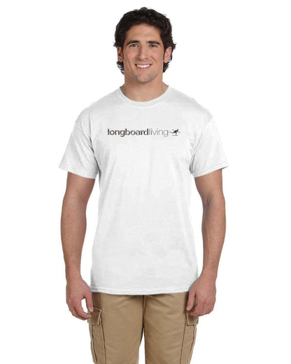 Longboard Living Chrome Font Shirt
