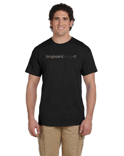 Longboard Living Chrome Font Shirt