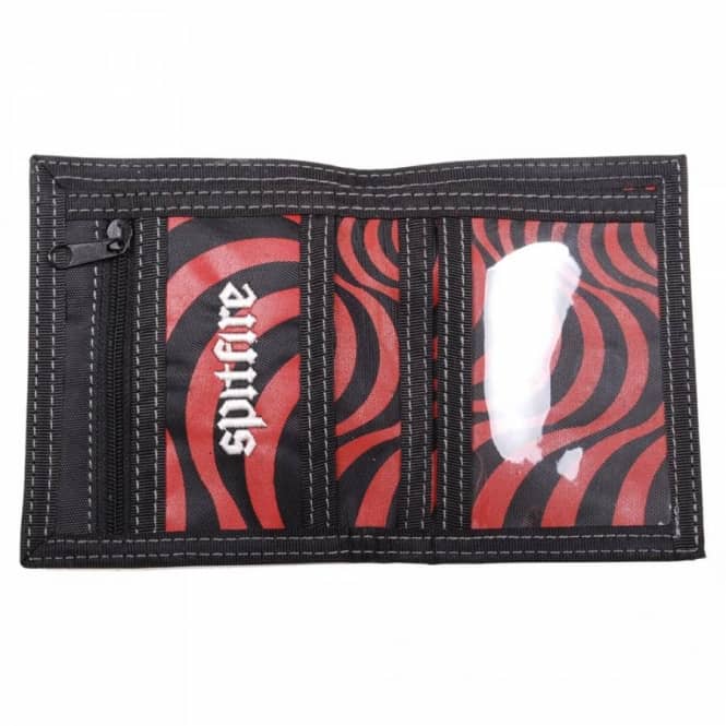 Spitfire Swirl Wallet (Black, White, Red)